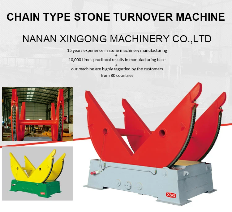 Xgm-35t Stone Block Turnover Machine for Turning Tilting Flapping Granite/Marble